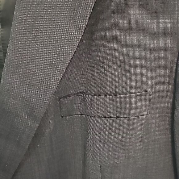 Jos. A. Bank Dark Gray Two Button Portly Blazer Size 48S - Picture 6 of 12